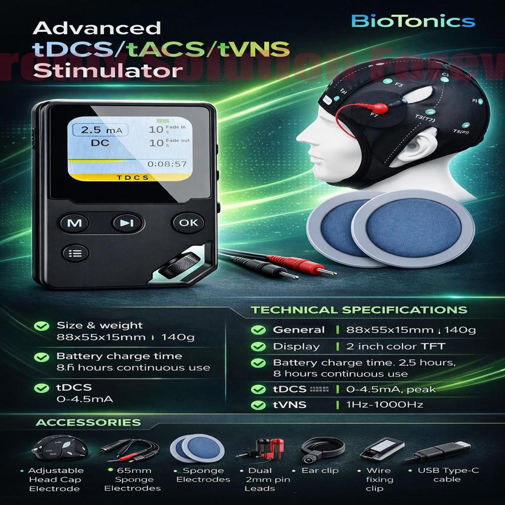 Advanced tDCS Brain Stimulation Device for Neurological Rehabilitation