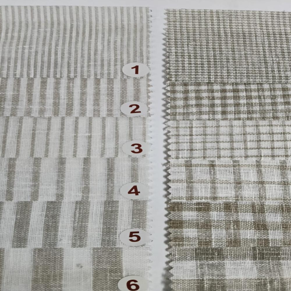 COTTON LINEN CHECKS & STRIPES SHIRTING FABRICS