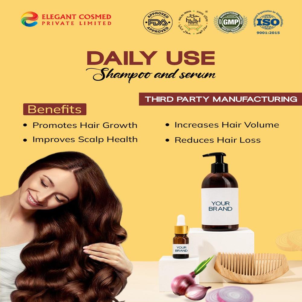 Damage Hair Serum Silicone-Based Repair & Shine Formula Third Party Manufacturing
