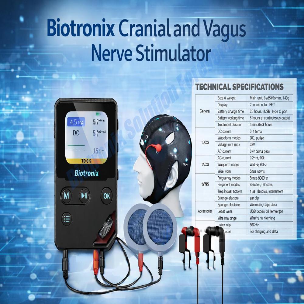 Neurological Rehabilitation Device with tDCS tPCS tACS TVNS