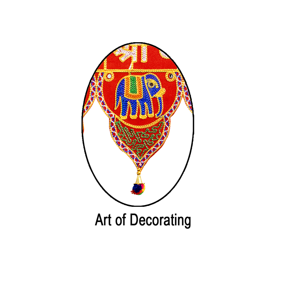 KRISHNA HANDLOOM Decorative Festival Temple Entrance Art X 3