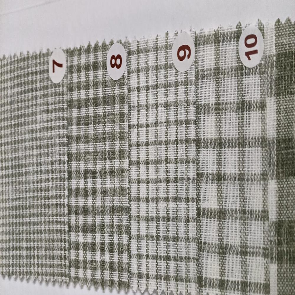 COTTON LINEN CHECKS & STRIPES SHIRTING FABRICS