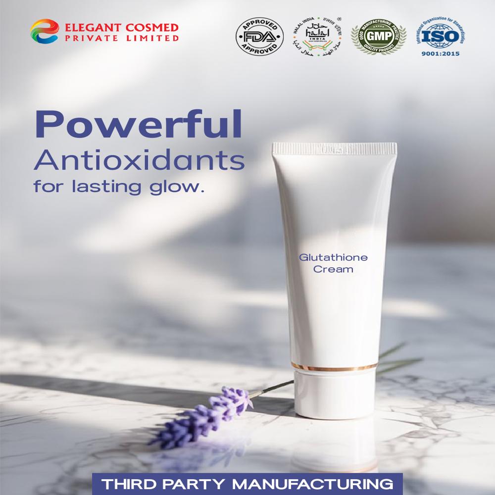 Skin Brightening Glutathione Cream with Kojic Acid Third Party Manufacturing