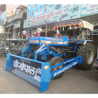 Tractor Dozer - Heavy-duty Mild Steel, 3200x2200x1800 Mm, Blue | Hydraulic Adjustable Blade, Three-point Mounting