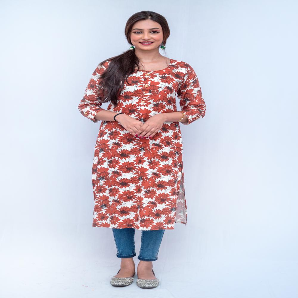 Rayon Single Kurta - Multiple Prints Available