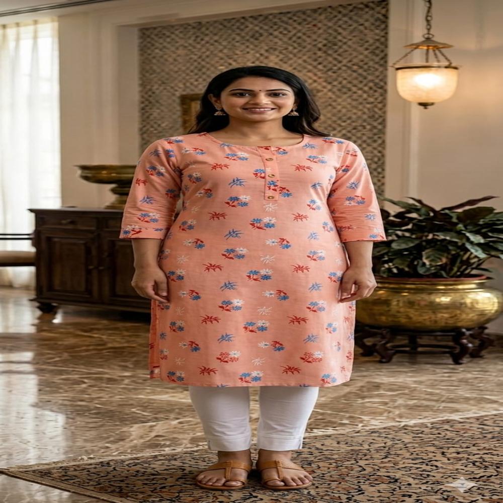 Rayon Single Kurta with Pocket Multiple Prints Available