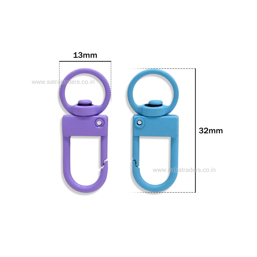 Assorted Matte Metal Lobster Claw Clasps - Color: Mix