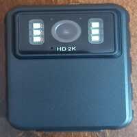 Body Worn Camera Without 4g - Durable Plastic, Compact Black, 2k Hd Wide-angle | Shock-resistant, Dual Leds, Sound Alarm, Clip-on Mount