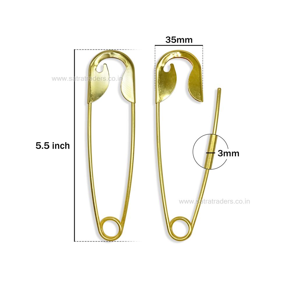 Oversized Hair Bun Safety Pin | Qty : 1pc | Size : 5.5inch | BP18