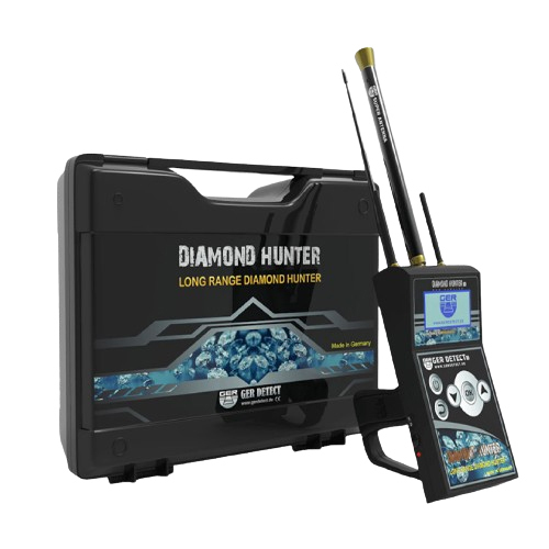 Diamond Hunter Detector - High-impact Abs Plastic, Dual Antenna System, 12-hour Battery | Digital Controls, Depth & Range Search, Lightweight, Rechargeable