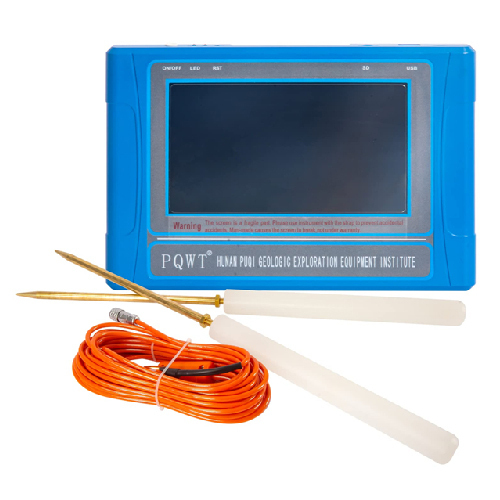 PQWT-S300 Automatic Mapping Water Detector - Metal Blue Lightweight Touch LCD Multi-Frequency 100m Range