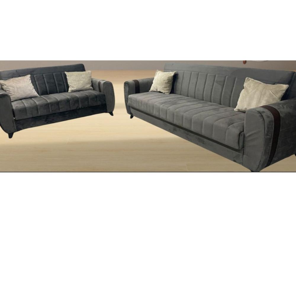 velvet fabric sofa set 3+2