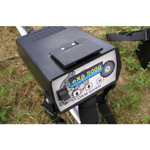 Exp 5000 Metal Detectors - Digital LCD Graphical Display, Rechargeable Battery, Multi-Language Interface, Partial Waterproof Search Coil, High Sensitivity Detection