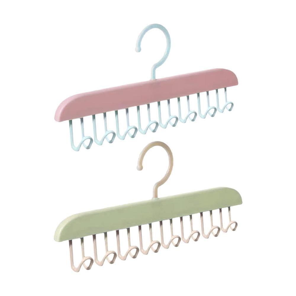 Multi-hook Closet Hanger With 8 Adjustable Hooks For Clothes Storage