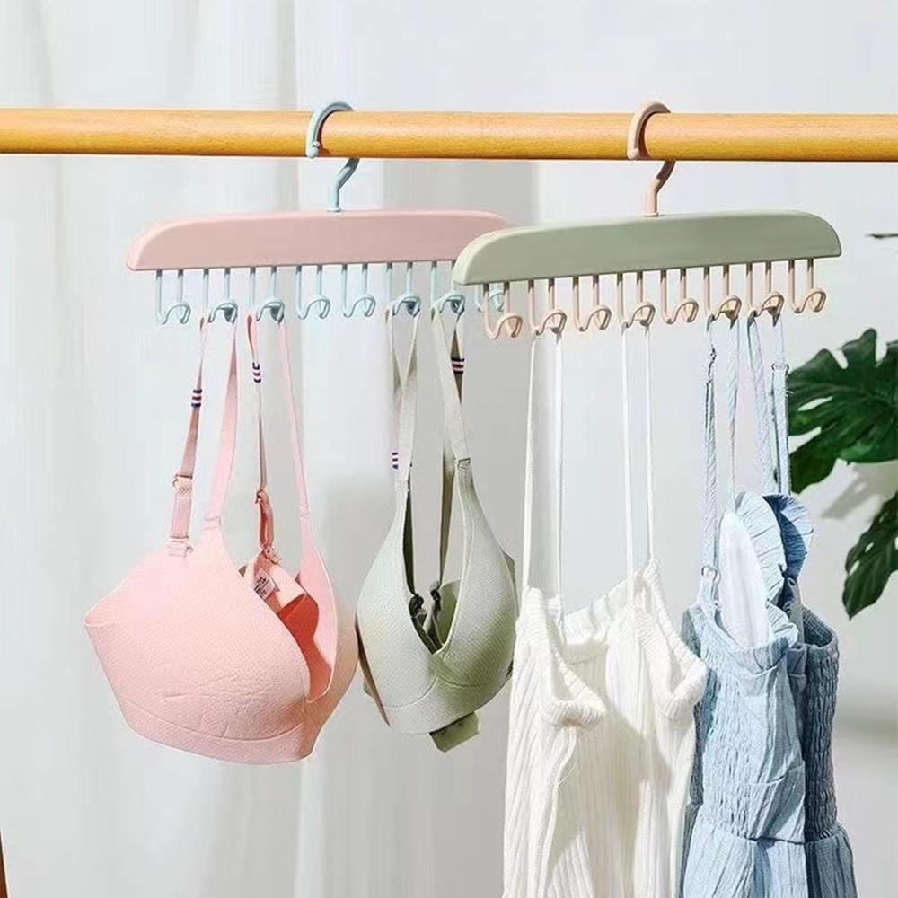 Multi-Hook Closet Hanger with 8 Adjustable Hooks for Clothes Storage