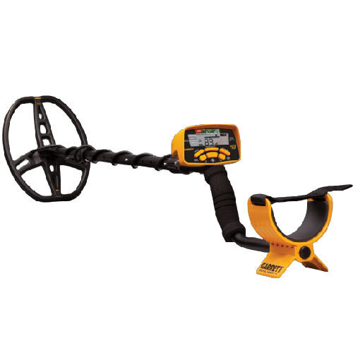 Advanced Garrett Ace 400 Gold Metal Detector - Sturdy Plastic, Black, Large DD Coil | Ergonomic Armrest, Digital Panel, Sound Alarm