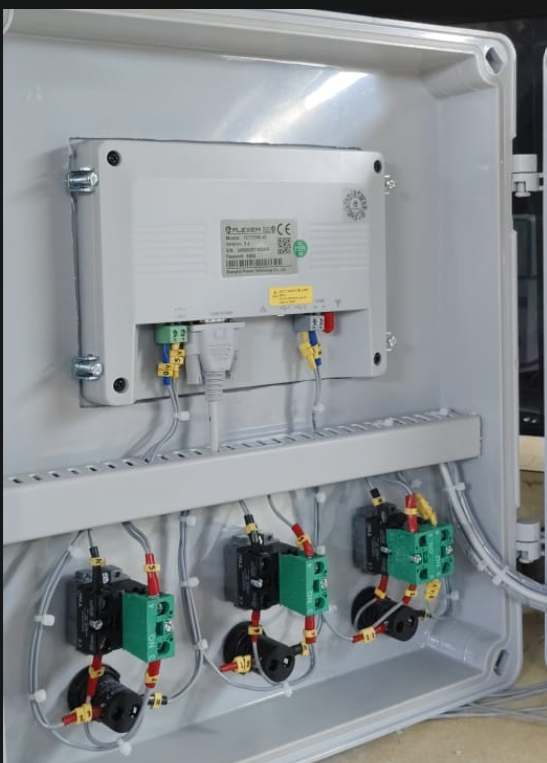 HMI Based Data Logger Panel with Alarms and Blower Control