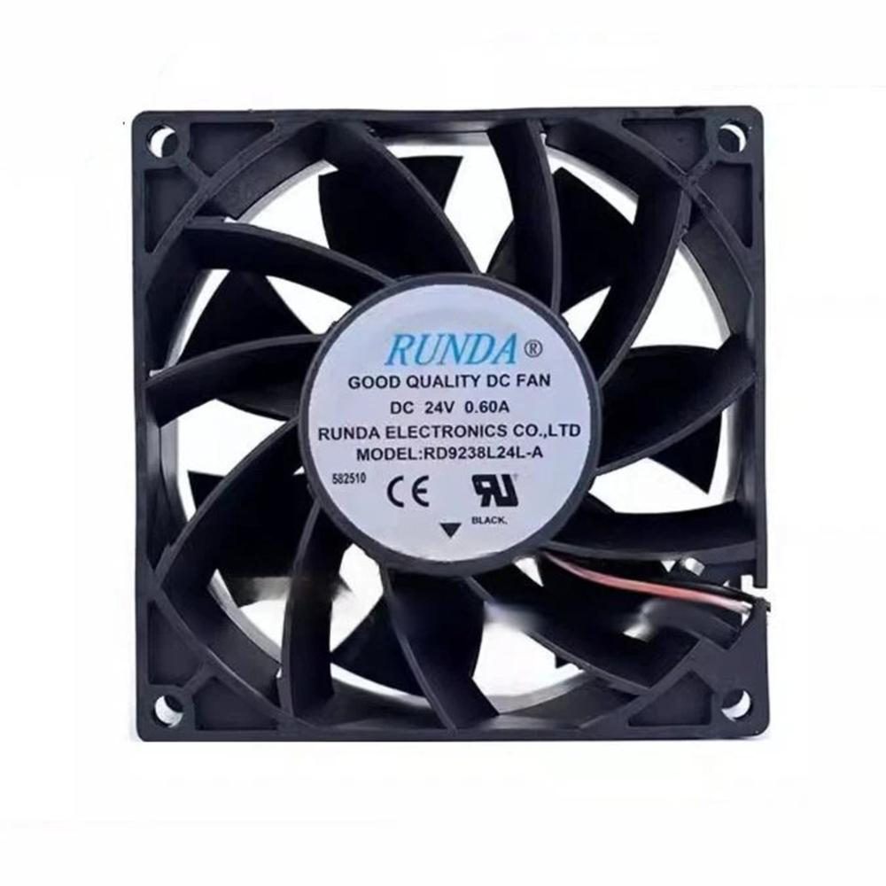 RUNDA RD9238L24L 24V DC 0.41A 9238mm Ball Bearing Industrial Axial Cooling Fan