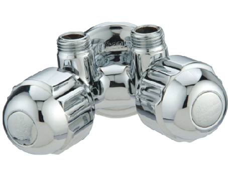 Stainless Steel 2X1 Angle Cock Tap