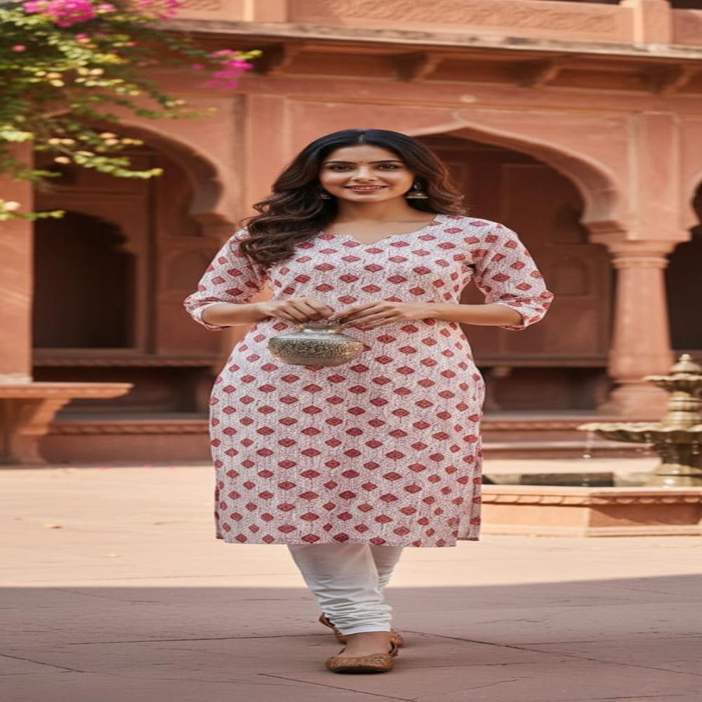 Cotton Single Kurta - Color: Multi Colour