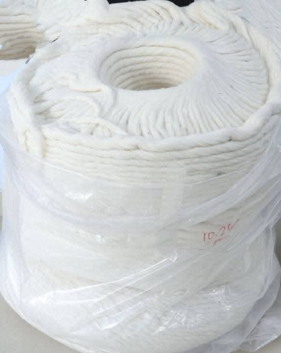 Bleached Plain Raw Cotton Coil for Cotton Wicks