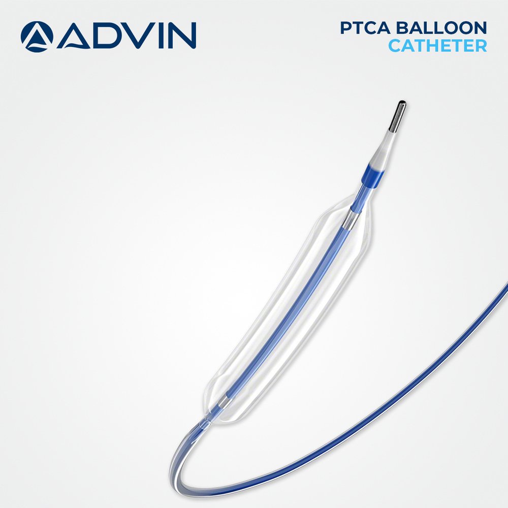 Vascular Dilation Intervention Catheters - Flexible Medical-grade Polymer, 1.25-5mm Diameter, Blue/transparent, Non-compliant Balloon | High Trackability, Radiopaque Markers, Atraumatic Tapered Tip, Luer Lock Hub