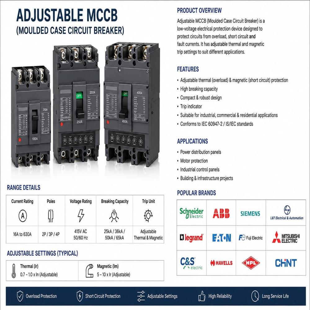 Adjustable MCCB