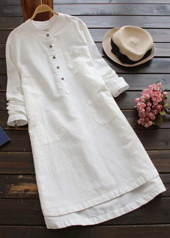 Linen Western Dress