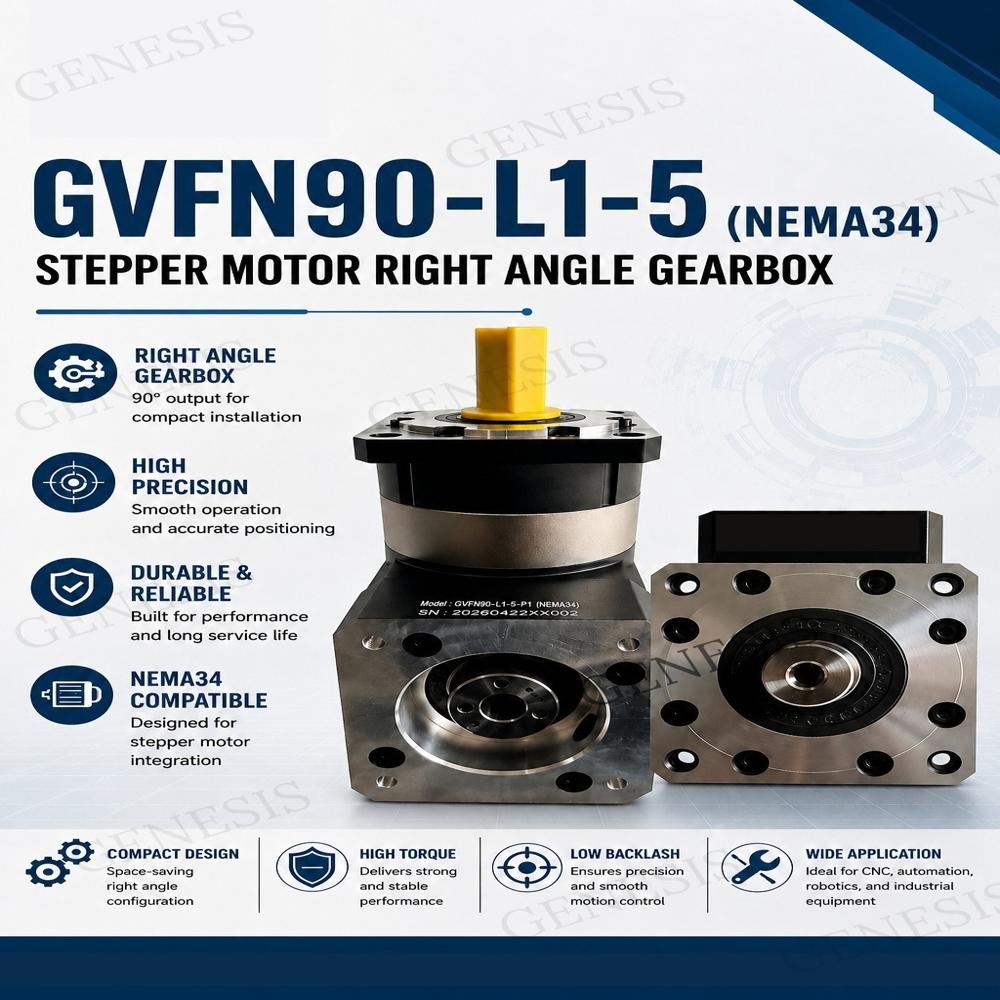 Stepper Motor Right Angle Gearbox