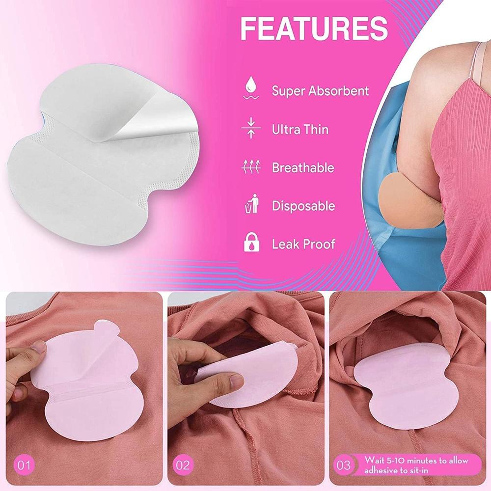 Premium Disposable Armpit Sweat Pads  Anti Sweat Shields for Shirts & Dresses