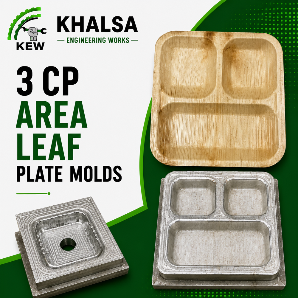3 CAMPARTMENT ARECA LEAF THALI DIE
