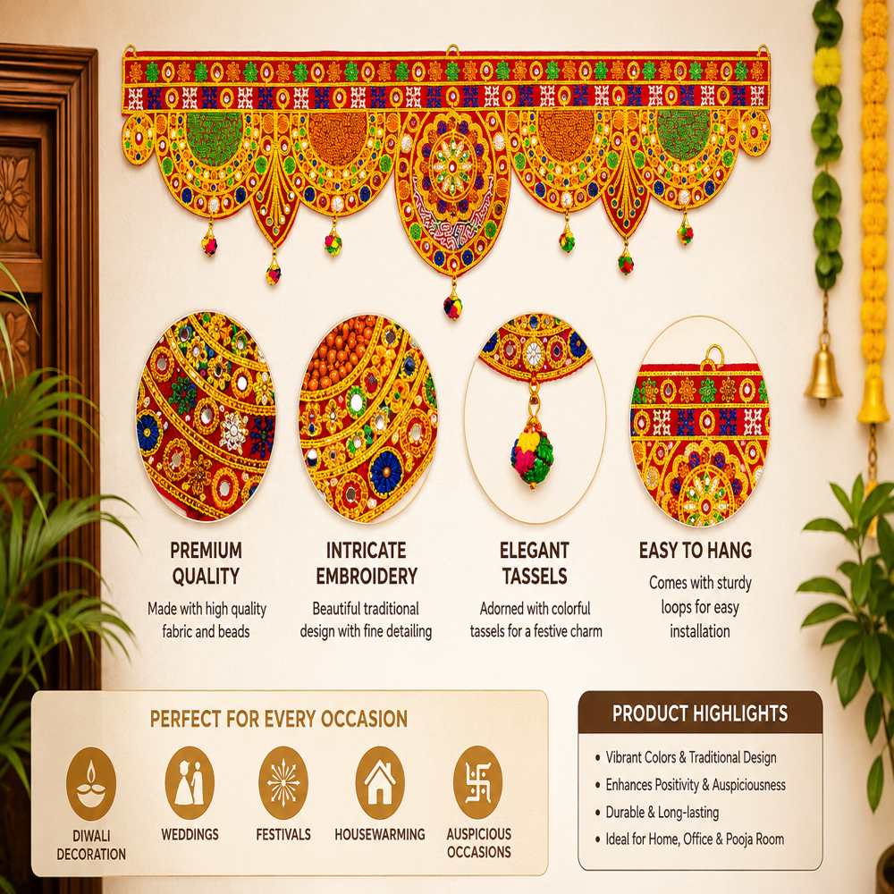 KRISHNA HANDLOOM Stylish Decorative Wall Hanging for Festivals  Y 13