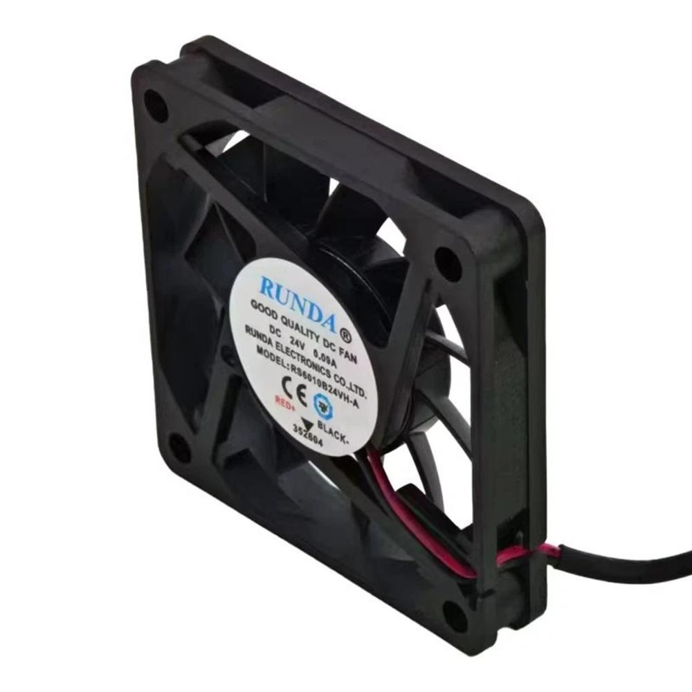 RUNDA RS6010B24VH-A 24V DC 0.09A 6010mm Ball Bearing Industrial Axial Cooling Fan