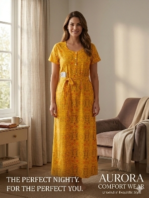 Cotton Nighty - Color: Multi