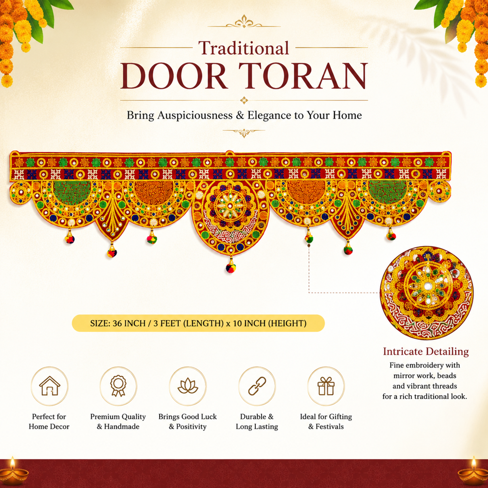 KRISHNA HANDLOOM Handmade Decorative Entrance Festival Hanging Y 18
