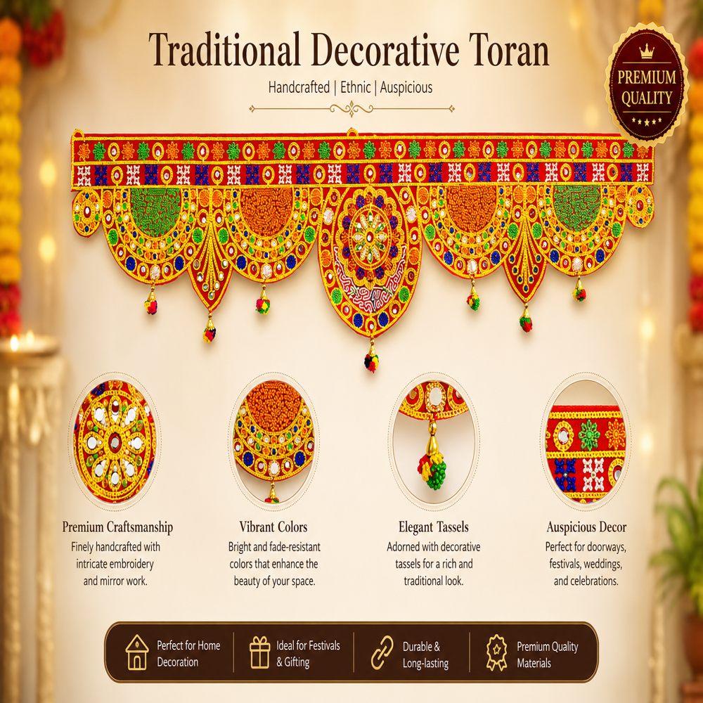 KRISHNA HANDLOOM Handmade Decorative Entrance Festival Hanging Y 18