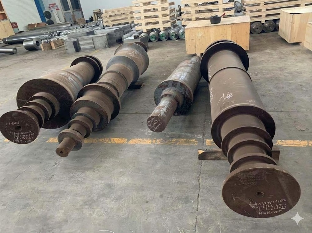 Finished forged steel gas and steam turbine rotor shaft