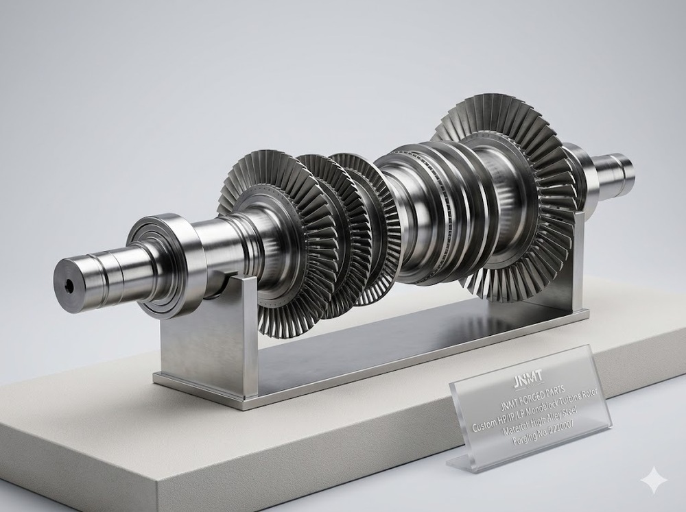 Custom HP-IP and LP monoblock turbine rotor shafts