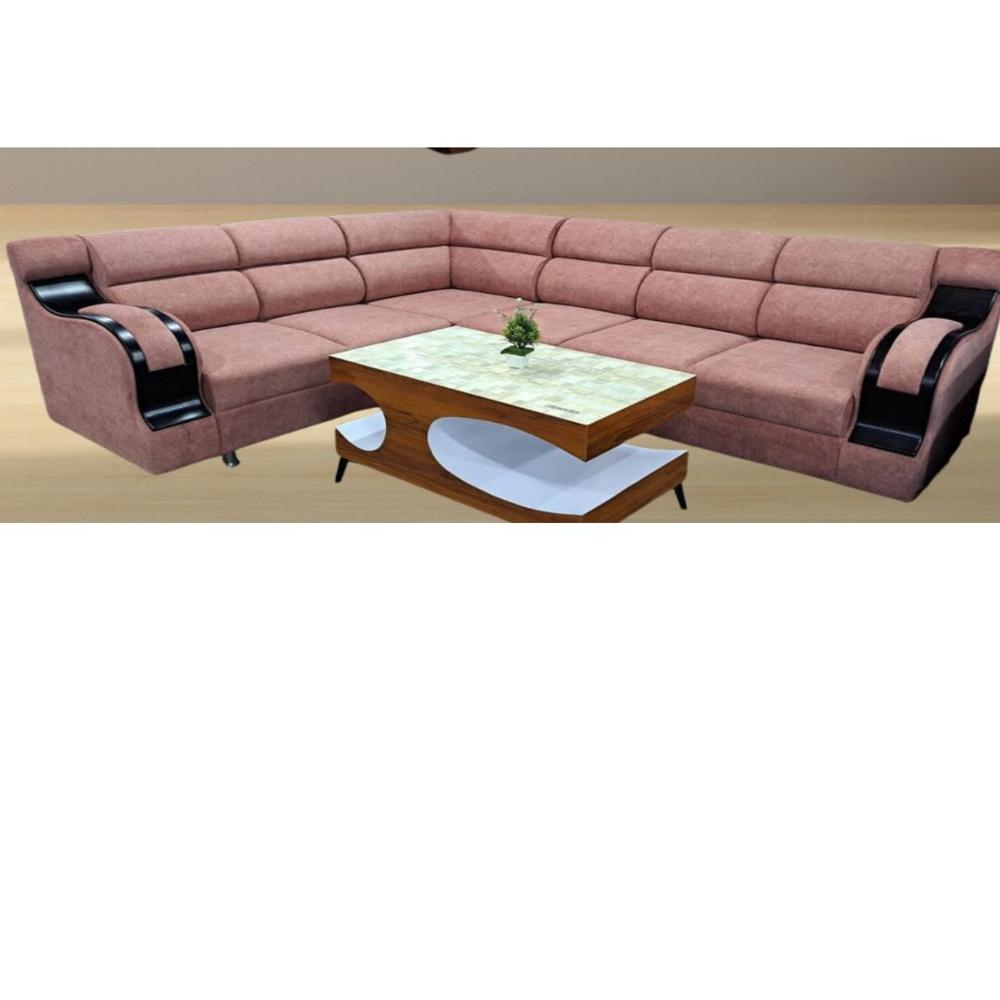 L corner sofa set velvet fabric