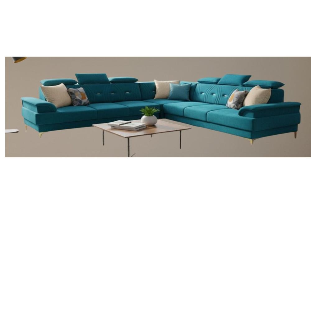 L corner sofa set velvet fabric