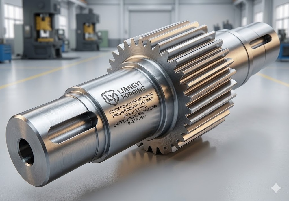 Forged Steel Mechanical Press Intermediate Gear Shafts