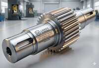 Forged Steel Mechanical Press Intermediate Gear Shafts - Custom 50-300mm Diameter, 300-1500mm Length, Ra 0.8âµm Finish, Dynamically Balanced, Optional Coatings
