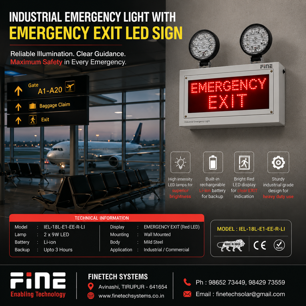 Industrial Emergency Exit Light  LED Doom