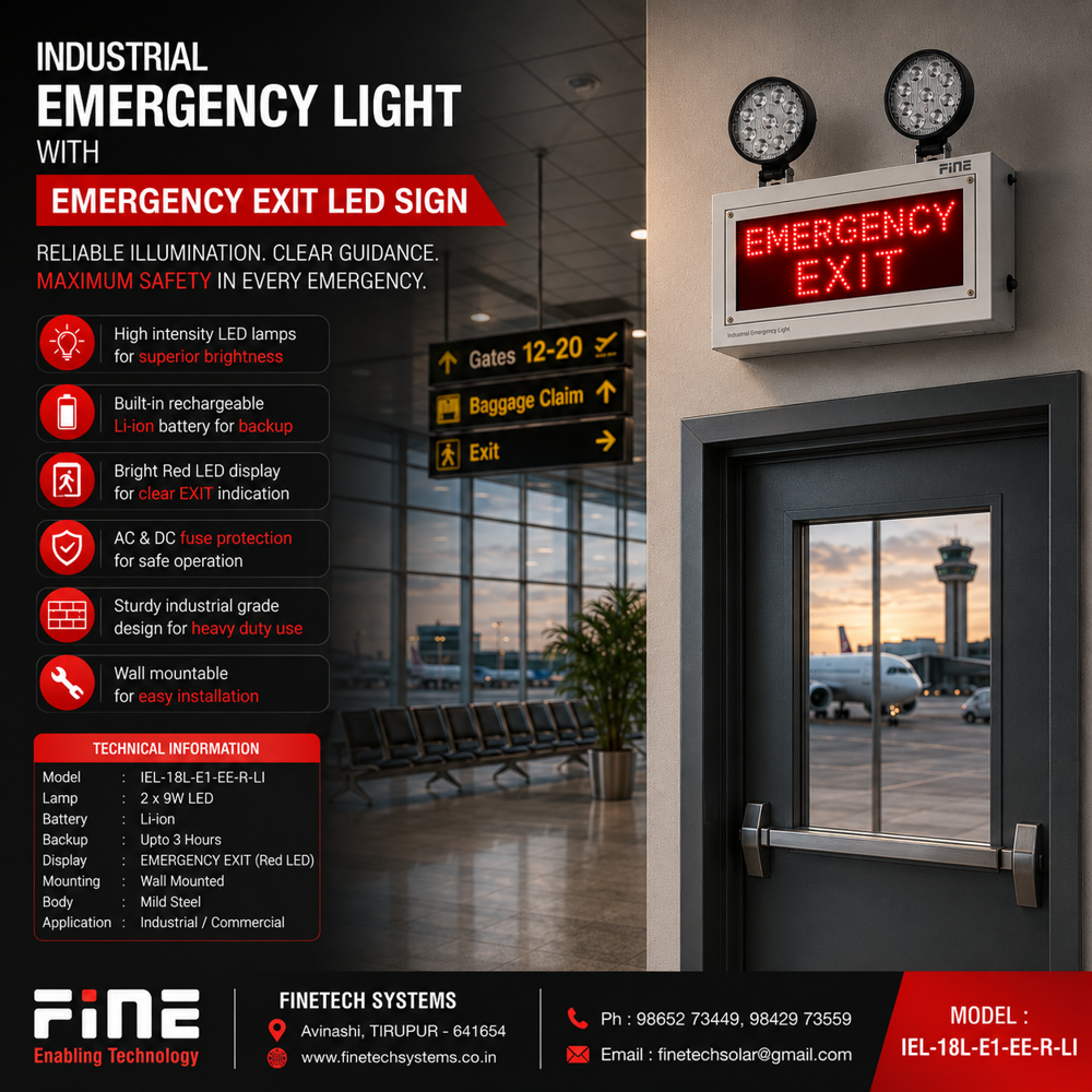 Industrial Emergency Exit Light  LED Doom