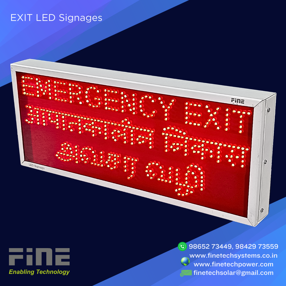 Fine Emergency Exit Sign 4016 - EEANAV 3 Lang