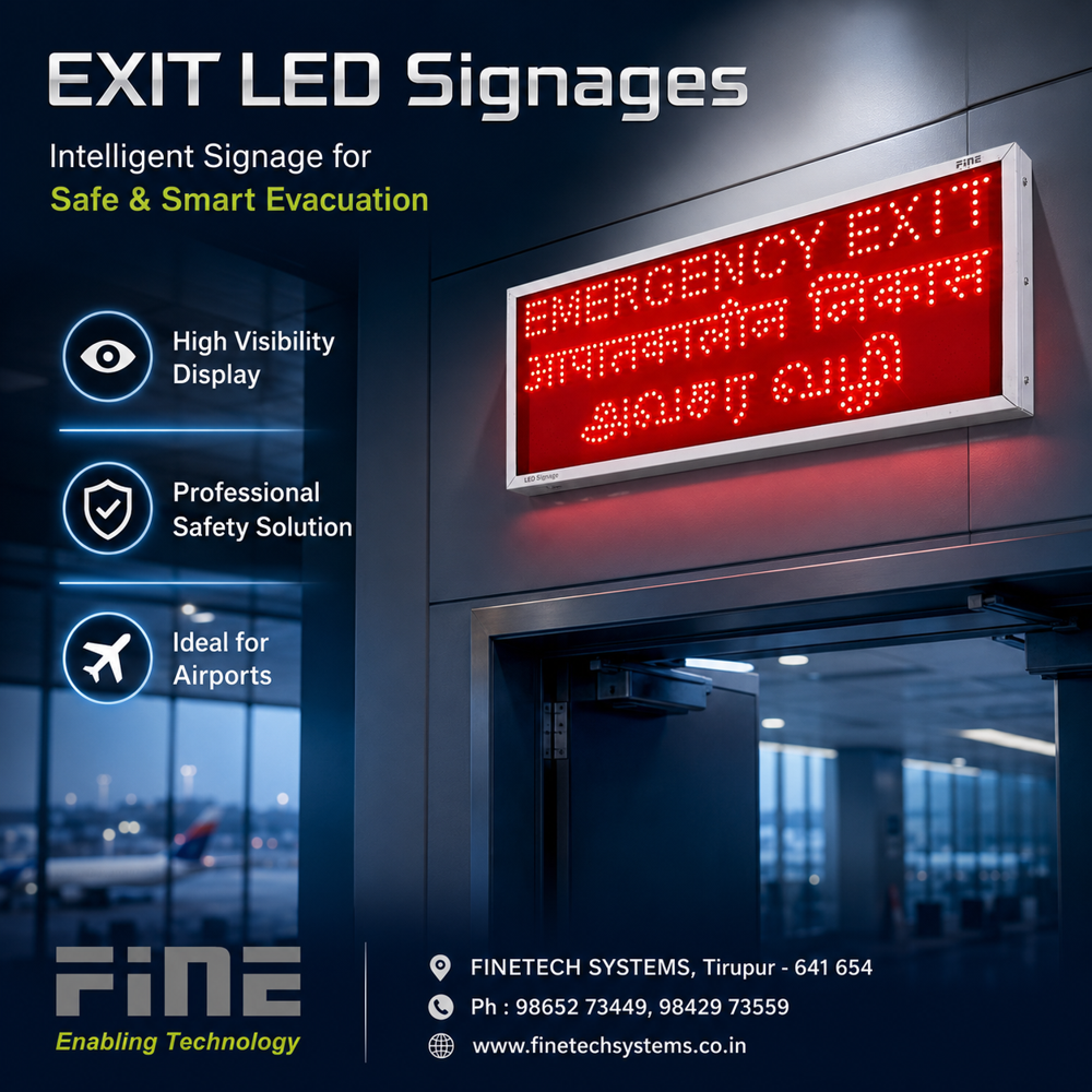 Fine Emergency Exit Sign 4016 - EEANAV 3 Lang