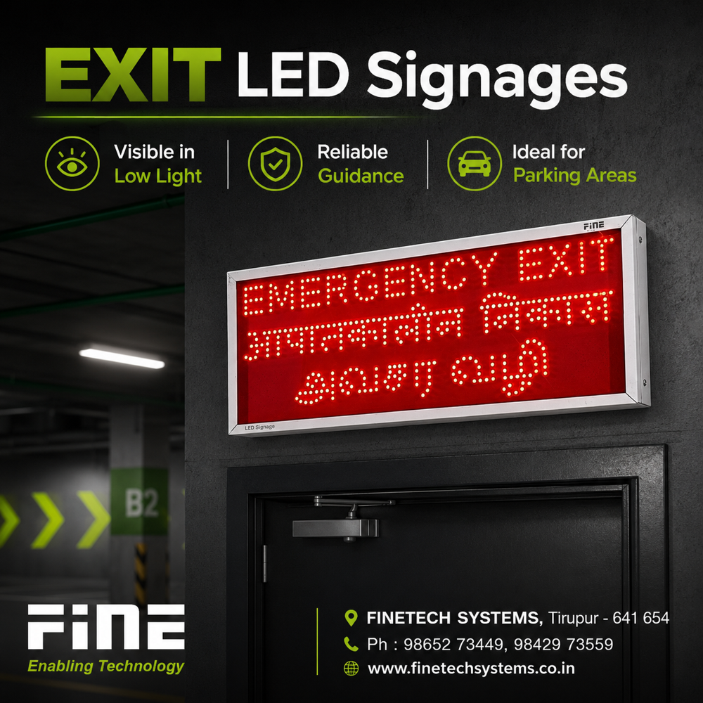Fine Emergency Exit Sign 4016 - EEANAV 3 Lang