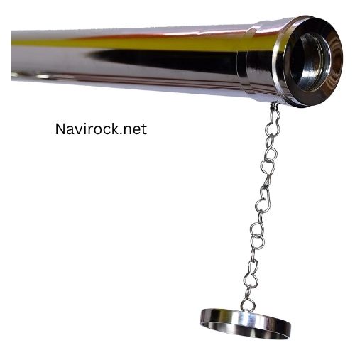 Vintage Brass Telescope Chrome/Nickel Finish Wooden Tripod Adjustable Floor Standing Decorative Telescope for Home