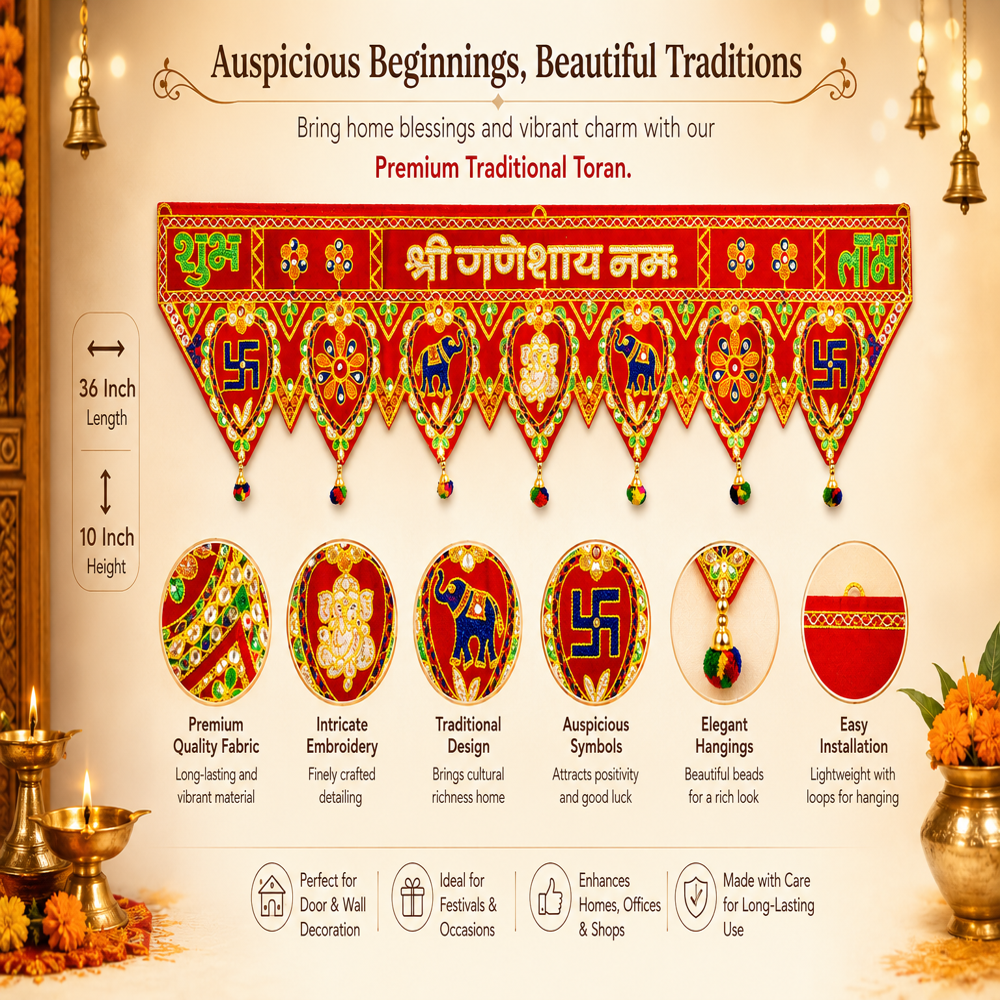 KRISHNA HANDLOOM Attractive Decorative Entrance Festival Art Z 7
