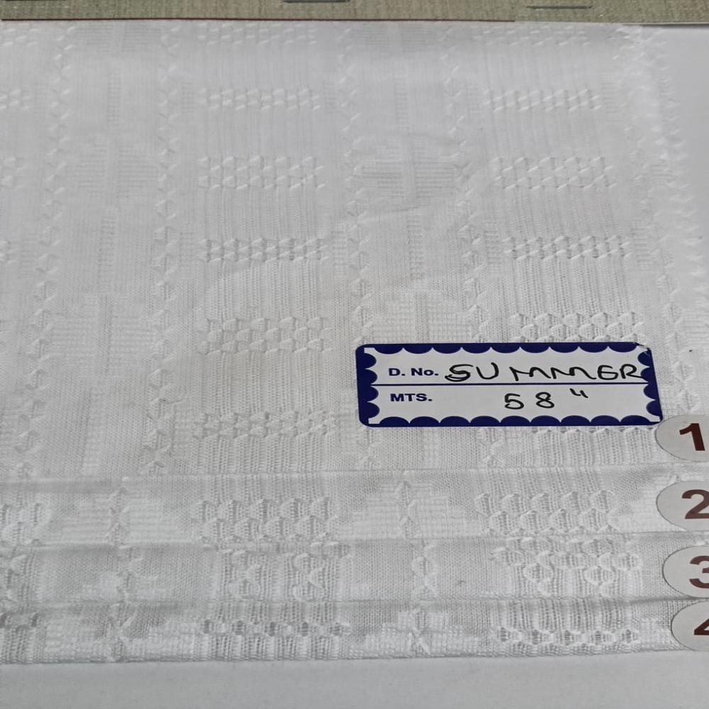 SUMMER COTTON JACQUARD SHIRTING FABRIC
